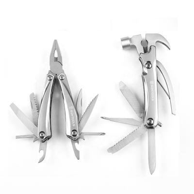 China 2 PCS Easy Steel Folding Claw Hammer Camping Machine Tool Multi Functional Outdoor Set Carry Stainless Pliers for sale