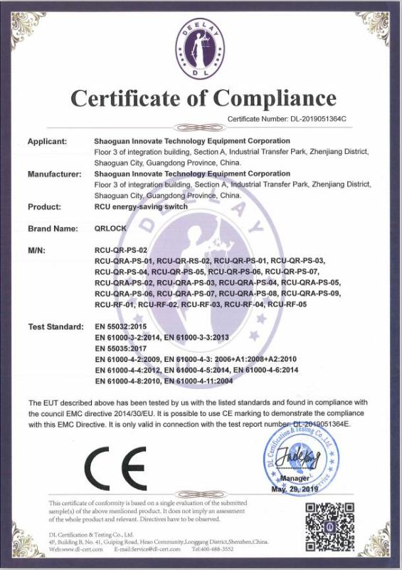 CE - Shaoguan Innovate Technology Equipment Corporation Ltd.