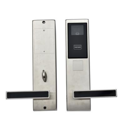 China 304sus stainless steel mortise lock with management online code key via phone card hotel smart lock for sale