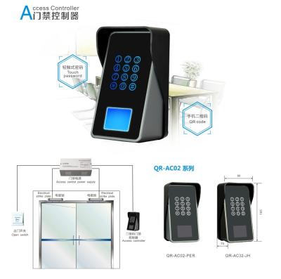 China Zinc Alloy + Acrylic QR Code Unlocking With Synchronous Unlocking Discs Through Wifi Access Wall Reader Controller for sale