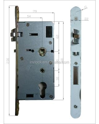 China European Standard Door Lock Mortise RFID Card Lock Steel Core for sale