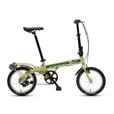 China Hot Sale 16 Inch Trifold City Bike Folding Steel Bicycle for sale