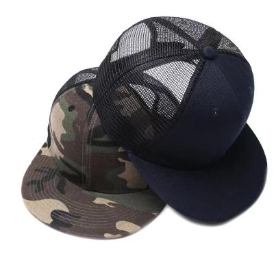 China Original Summer 100 COMMON Custom Cotton Mesh Back Trucker Hat Blank Baseball Cap for sale