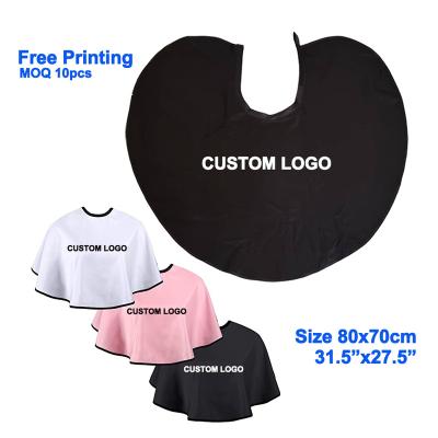 China Waterproof Custom Logo Hair Salon Beauty Women Shorts Bib Professional Makeup Cape for sale