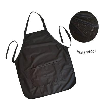 China Waterproof Custom Nail Art Hairdresser Logo Beauty Salon Barber Hair Stylist Apron for sale