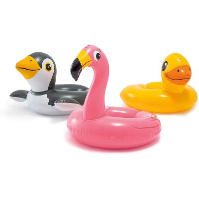 China Foldable Float Ring Swim Animal Head Split Ring Pool Floats For Summer Ring Water Swimming Toys for sale