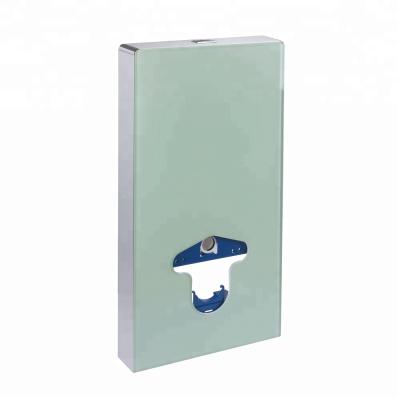 China Concealed cistern glass cover inwall toilet concealed flusht cistern for wall hung WC for sale