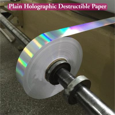 China Ultra zerstörbarer Besetzer-offensichtliches Aufkleber-Material, Aufkleber des Hologramm-3D zu verkaufen