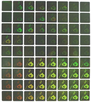 China Ursprüngliche Hologramm-Sicherheits-Aufkleber/anti- Fälschungsaufkleber zu verkaufen