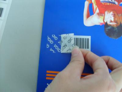 China Adhesive VOID Tamper Eviden Security Labels Various Types For Brand Protection for sale