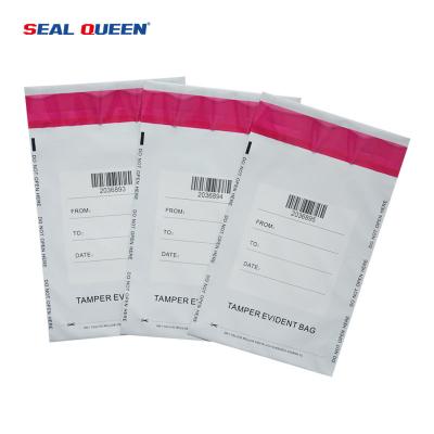 China Confidential Plastic Tamper Evident Transportation Packing Security Bags Custom Design for sale