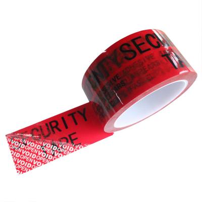 China High Adhesive Void Open Security Tamper Evident Sealing Tape Warranty Packing Tape for sale