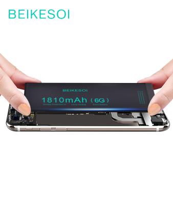 China Mobile Phone BEIKESOI High Capacity 2400mAh Battery For Iphone 6 for sale