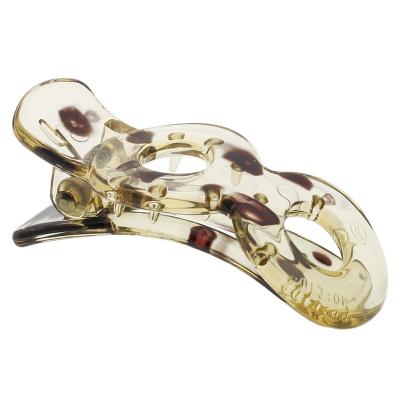 China Daily Decorative Plastic Clear Bow Hair Clip For Journal for sale