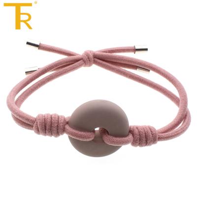 China Ladies Headband Cheap Colorful Flexible Rubber Tie Elastic Hair Band for sale