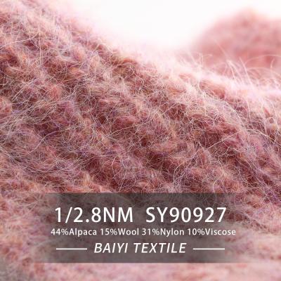 China OEM 1/2.8NM Chunky Alpaca Wool Yarn For Gloves Sweaterssjaals Te koop