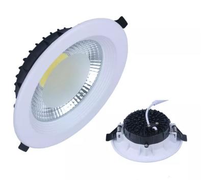 China New High Power Modern COB LED Downlight Recessed 7w 10w 15w 20w 30w 40w Downlight Application Living Room for sale