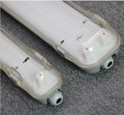 China 1x18w 2x18w 1x36 2x36w 1x58w 2x58w 2x18w T8 tri-proof hanging tube suspended ip65 working waterproof led light fixtures for sale