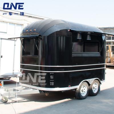 China Modern Towable Carting Trailer food trucks for sale in china concession trailer Mobile food trailers fully equipped us standards fast food truck for sale