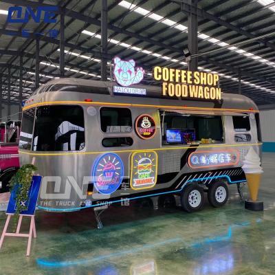 China Modern Towable Carting Trailer cart coffee restaurant equipment caravan camper truck food trailers fully equipped mobile food trucks for sale