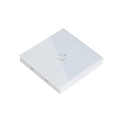 China Universal Tempered Crystal Glass Strip Control Sticker Wireless Transmitter 1 Free For Wall Lamp Switch for sale