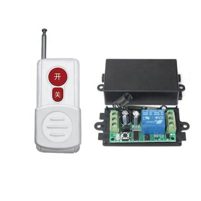 China 433Mhz 1 channel universal door wireless remote control switch for study and fixed code receiver AB-C101 for sale