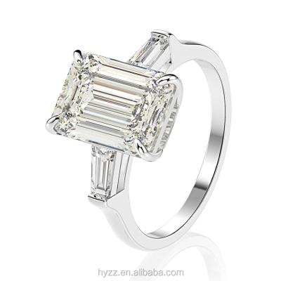 China Classic CLASSIC 925 Sterling Silver Lab Diamond Ring for sale