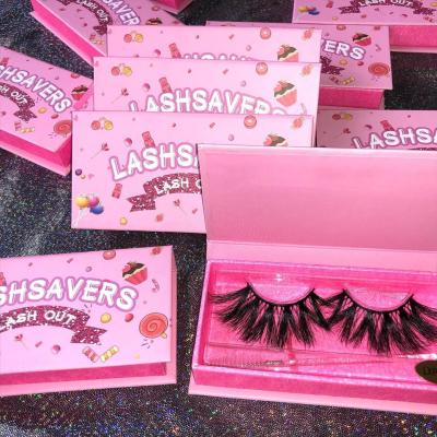 China Wholesale Dramatic 25-30 Times Mink Eyelashes 25mm Mink Eyelashes lashbox private label bulk 3d mink eyelashes real for sale