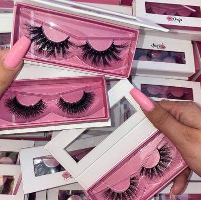 China 25-30 Times Private Label Faux Mink Lashes Custom Faux Mink Lashes With Lashbox Packing Wholesale Natural Faux Mink Lashes for sale