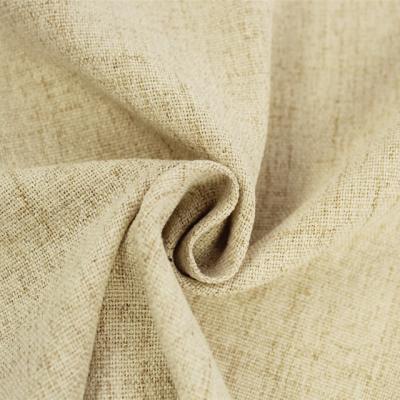 China Various flame retardant promotional goods using IFR imitation linen shee embroidered curtain fabric for sale