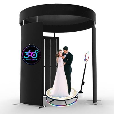 China 360 Photo Fashion Video Enclosure Led 2021 Newest 360 Photo Video Vogue Enclosure Led 360 Custom Photo Booth Background 360 Backdrop Photobooth 360 Backdrop for sale