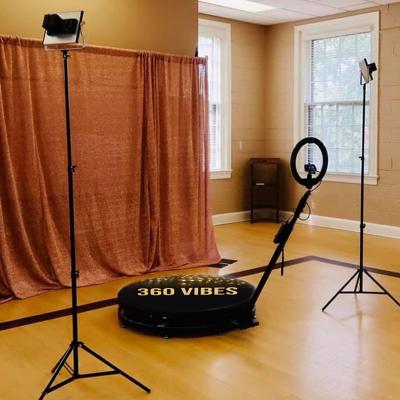 China New 360 Degree Glass Rotating Photo Booth 80cm Photobooth Full Body 360 Body Video Camera Auto Rotating Bottom 360 Photo Booth 80cm Photo Booth for sale