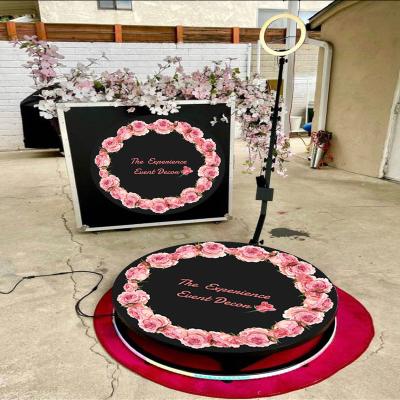 China Wedding Party Events and Slow Motion Photobooth 120cm Auto Portable Video Booth 360 Meeting Cameras 360 Photo Booth Sharing Reference 8 People for sale