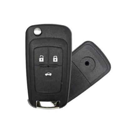 China ABS+Metal 3 Buttons Uncut Blade Car Key Blank Car Flip Remote Key Case Shell Cover For Vauxhall Opel Corsa Astra Zafira Omega for sale