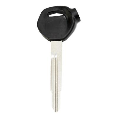 China Metal+Uncut Black Color 5 Pin For Honda Motorcycle Universal Embryo Master Right Slot ABS Motorbike Mute Key Blade Magnetic Lock Key for sale