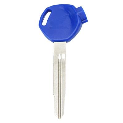 China Metal+ABS Motorcycle Universal Left Slot Blade Key Blank Uncut Embryo Handle For Honda Motorcycle Key Model DIO Z4 125 SCR100 WH110 for sale