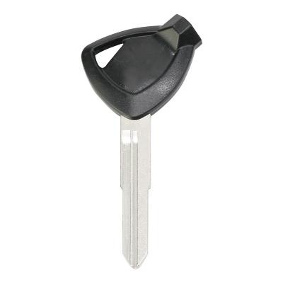 China 2021 Uncut New Product Right Side Black Color Motorcycle Copper White Motorcycle Key Shell Alloy+ABS Blade Motorcycle Key For Suzuki for sale