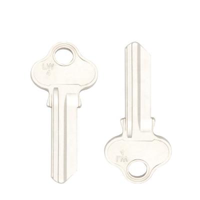 China Wholesale Cheap Price Brass Mute Key Logo Design LW4 Nickel Plated Custom Key White For Door Lock Used for sale