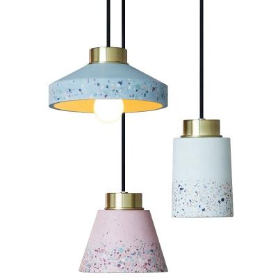 China New Residential Nordic Light Marble Pendant Light Factory Price Concrete Hanging Lamp Cement Suspended Light For Home Decor for sale