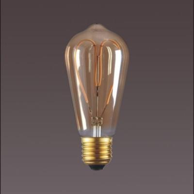 China Decoration 4W Flexible Filament LED Light Bulb , ST 64 Flexible Filament LED Lamp for sale