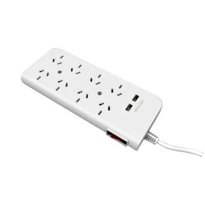 China ARGENTINA Residential/Multi-Purpose 10A-250V USB POWER STRIP, 5 OUTLET PLUG STRIP for sale