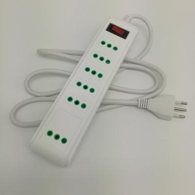 China Multi Socket 10A 3 Pin Plug Extension Power Strip Socket Chile Residential / General Purpose Market for sale