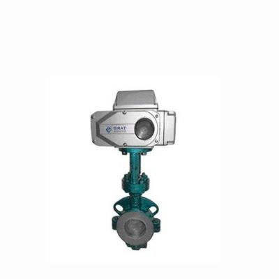 China Fluorine Anti Corrosive Electric Actuated Butterfly Valve Dn40 - Dn1000 Mid Pressure for sale