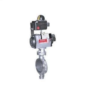 China Stainless Steel Triple Eccentric Pneumatic Butterfly Valve High Performance for sale