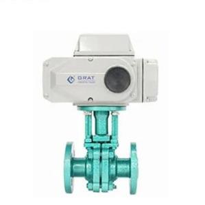 China Dn15 Fluorine Ball Valve with Electric Actuator for sale