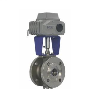 China AC220V 6.4MPa 316L SS Flange Ball Valve With Power Off Automatic Reset Function for sale