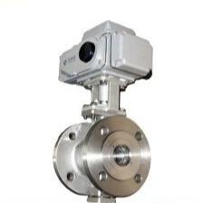 China Stainless Steel Electric Trunnion Ball Valve V Type For Corrosive Medium Regulation for sale