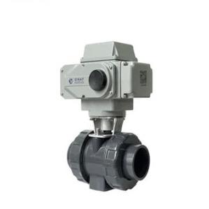 China DN50 High Temperature Double Union Ball Valve PVC Corrosion Resistant for sale