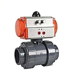 China 3 PC UPVC Electric Ball Valve For Agriculture And Water Irrigation Plumbing System for sale