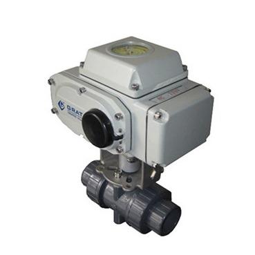 China IP67 DC24V Dn50 Electric CPVC Ball Valve With On Off Feedback Signal for sale